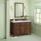 James Martin Vanities 48'' Single Vanity, Mid-Century Walnut w/ 3 CM Victorian Silver Quartz Top 424-V48-WLT-3VSL - alternate 2
